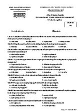 Đề thi khảo sát chất lượng môn Giáo dục công dân Lớp 12 - Mã đề 067 - Năm học 2016-2017 - Sở GD & ĐT Hải Phòng